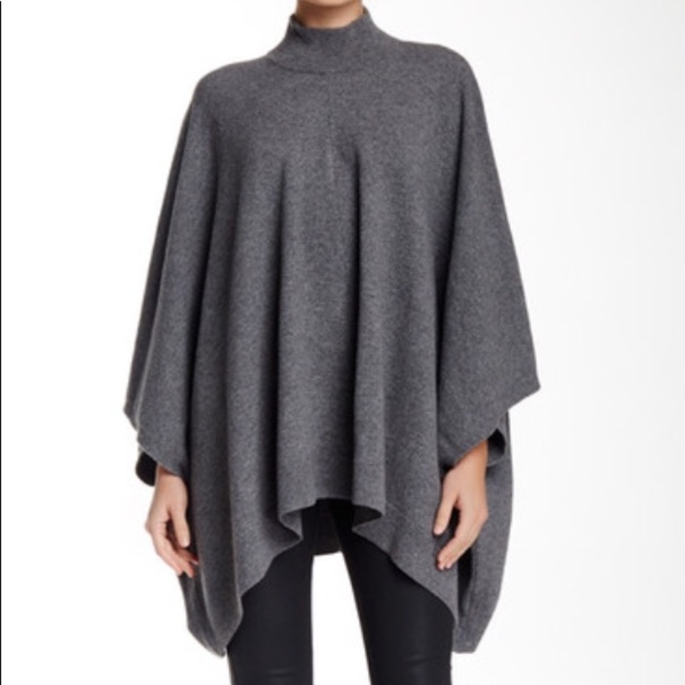 Theory Florencia Lorywash Wool Blend Poncho